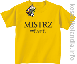 MISTRZ ciętej riposty - koszulka dziecięca - żółty