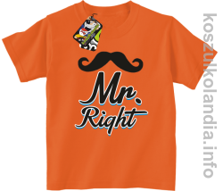 Mr Right - Koszulka dziecięca - pomarańczowa
