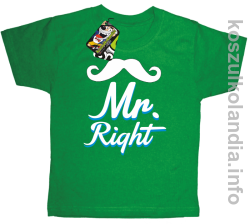 Mr Right - Koszulka dziecięca - zielona
