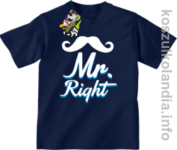 Mr Right - Koszulka dziecięca - granatowa