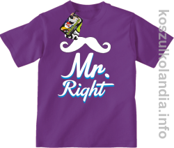 Mr Right - Koszulka dziecięca - fuksja