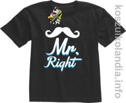 Mr Right - Koszulka dziecięca - szara