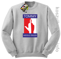 Tommy Middle Finger -  bluza bez kaptura - melanż