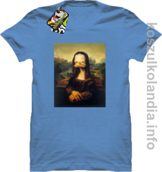 MonaLisa Mother Ducker - Koszulka męska błękitna 