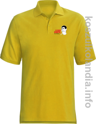 Ni godej chopie ino fedruj - Koszulka męska Polo żółta 