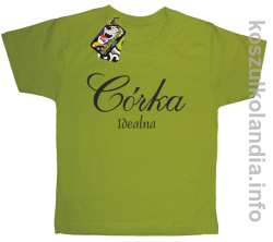 CÓRKA IDEALNA  - koszulka dziecięca - kiwi