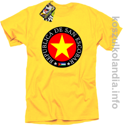 San Escobar Yellow Star Around - Koszulka męska żółta  
