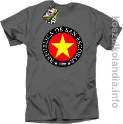 San Escobar Yellow Star Around - Koszulka męska szara 