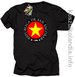 San Escobar Yellow Star Around - Koszulka męska czarna 