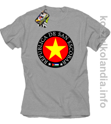 San Escobar Yellow Star Around - Koszulka męska melanż 