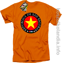 San Escobar Yellow Star Around - Koszulka męska pomarańcz 