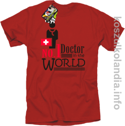 No.1 Doctor in the world - koszulka męska - czerwona