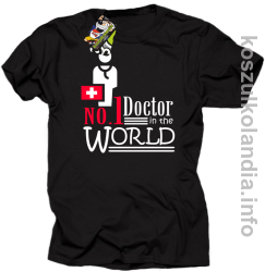 No.1 Doctor in the world - koszulka męska - czarna