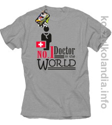No.1 Doctor in the world - koszulka męska - melanż