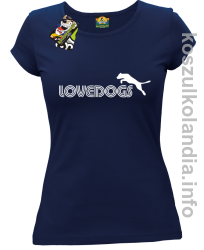 LoveDogs - Koszulka damska granat