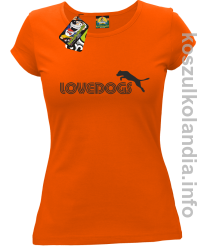 LoveDogs - Koszulka damska pomarańcz 