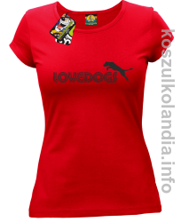 LoveDogs - Koszulka damska czerwona 