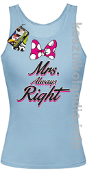 Mrs Always Right - top damski - błękitny