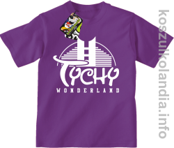 TYCHY Wonderland - koszulka dziecięca - fioletowa