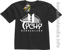 TYCHY Wonderland - koszulka dziecięca - czarna