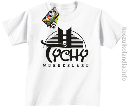 TYCHY Wonderland - koszulka dziecięca - biała