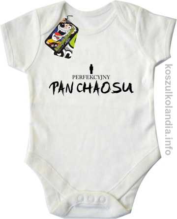 Perfekcyjny PAN CHAOSU - body dziecięce - białe