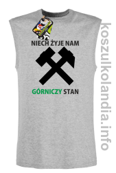 Niech żyje nam górniczy stan - Bezrękawnik męski melanż 