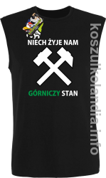 Niech żyje nam górniczy stan - Bezrękawnik męski czarny 