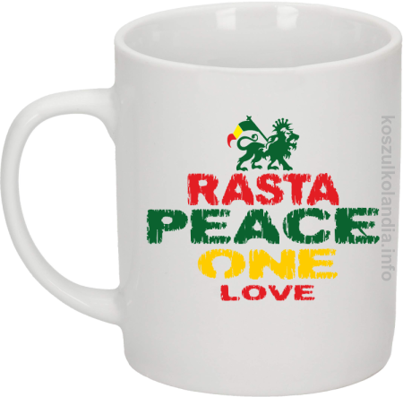 Rasta Peace ONE LOVE - kubek ceramiczny