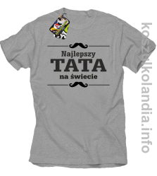 Najlepszy TATA na świecie - Koszulka męska  melanż 