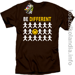 Be Different - koszulki męskie - brązowe