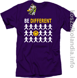 Be Different - koszulki męskie - fioletowy