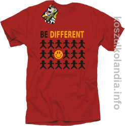 Be Different - koszulki męskie - czerwony