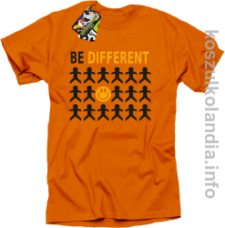 Be Different - koszulki męskie - pomarańczowy