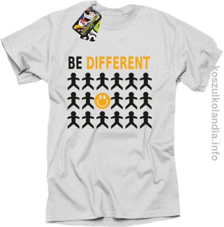Be Different - koszulki męskie - biały