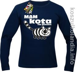 Mam kota the beściaka - Longsleeve męski - granatowy