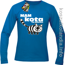 Mam kota the beściaka - Longsleeve męski - niebieski