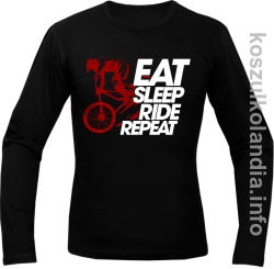 EAT SLEEP Ride Repeat czarny