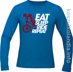 EAT SLEEP Ride Repeat niebieski