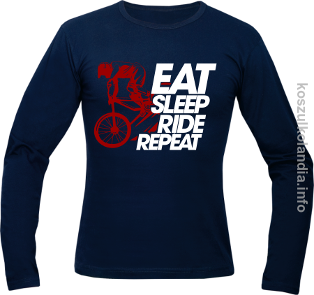EAT SLEEP Ride Repeat - Longsleeve męski
