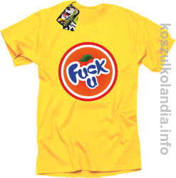 Fuck ala fanta - Koszulka męska żółta
