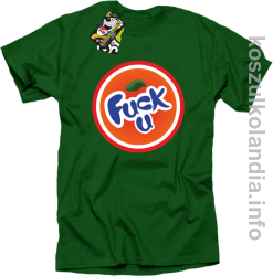Fuck ala fanta - Koszulka męska zielona 