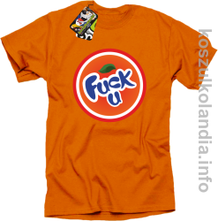 Fuck ala fanta - Koszulka męska pomarańcz 