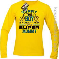 Sorry this boy is already taken by a super mommy - Longsleeve męski - żółta