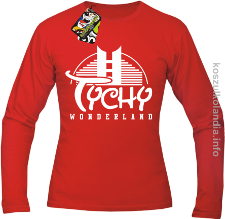 TYCHY Wonderland - Longsleeve męski - czerwona