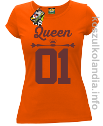 QUEEN 01 Sport Style Valentine - koszulka damska - pomarańczowy