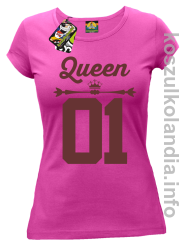 QUEEN 01 Sport Style Valentine - koszulka damska - fuksja