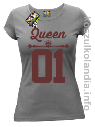 QUEEN 01 Sport Style Valentine - koszulka damska - szary