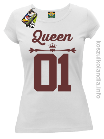 QUEEN 01 Sport Style Valentine - koszulka damska - biały