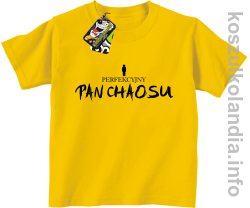 Perfekcyjny PAN CHAOSU - koszulka dziecięca - żółta